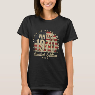 ヴィンテージ1970限定版55歳のギフトUSA Tシャツ