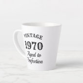 ヴィンテージ1970 |エイジドからパーフェクトおもしろいラテマグ カフェラテマグ (左アングル)