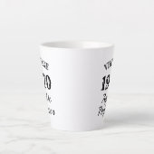 ヴィンテージ1970 |エイジドからパーフェクトおもしろいラテマグ カフェラテマグ (正面)