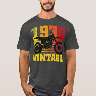 ヴィンテージ1970 Motocross Dirt Bike 50誕生日 Tシャツ