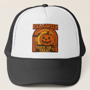 ヴィンテージ1970sトリックまたはトリートハロウィーン キャップ