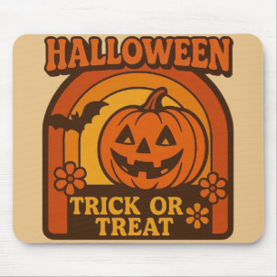 ヴィンテージ1970sトリックまたはトリートハロウィーン マウスパッド