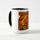 ヴィンテージ1970sトリックまたはトリートハロウィーン マグカップ (正面左)