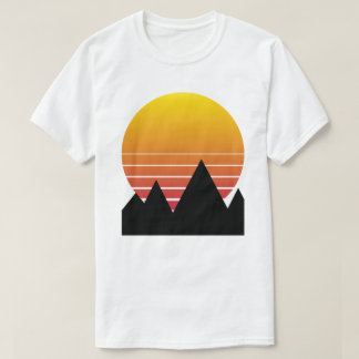 ヴィンテージ1970sレトロSun Tシャツ – 白黒