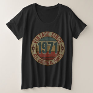 ヴィンテージ1971年以来すべてのオリジナル部品。 プラスサイズTシャツ