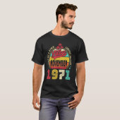 ヴィンテージ1971年11月素晴らしから第51回誕生日 Tシャツ (正面フル)