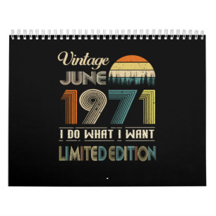 ヴィンテージ1971年6月私が欲しい限定版 カレンダー