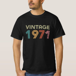 ヴィンテージ1971年Birthdate Men's Tシャツ