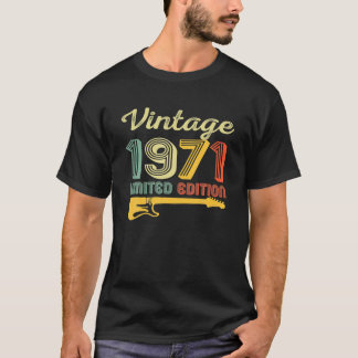 ヴィンテージ1971誕生日ギター51誕生日51 Tシャツ