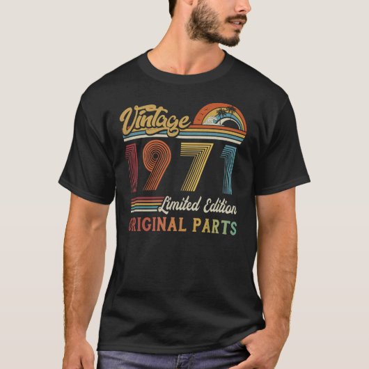 ヴィンテージ1971限定版オリジナル部品 Tシャツ (正面)