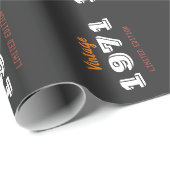 ヴィンテージ1971限定版誕生日ギフト ラッピングペーパー (ロールコーナー)