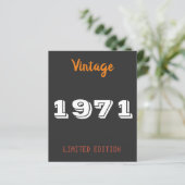 ヴィンテージ1971限定版55th誕生日ギフト (スタンド正面)