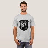ヴィンテージ1971 完熟した年代物のメンズTシャツ Tシャツ (正面フル)