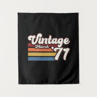 ヴィンテージ1971 50歳誕生日マーチ タペストリー