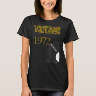 ヴィンテージ1972レコードプレーヤー49誕生日Vinyl Dis Tシャツ