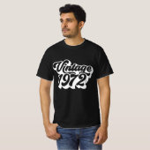 ヴィンテージ1972レトロ年誕生70s、ギフト tシャツ (正面フル)