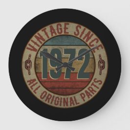 ヴィンテージ1972年以来すべてのオリジナル部品 ラージ壁時計