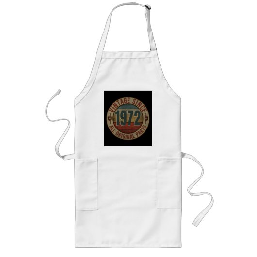 ヴィンテージ1972年以来すべてのオリジナル部品 ロングエプロン (正面)