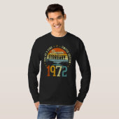 ヴィンテージ1972年素晴らし2月以来50番目の誕生日 Tシャツ (正面フル)