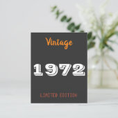 ヴィンテージ1972年限定版パーソナライズされた- 54日 (スタンド正面)