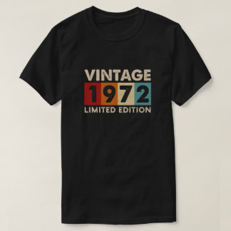 ヴィンテージ1972年限定版誕生日Tシャツ Tシャツ