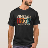 ヴィンテージ1972年限定版誕生日Tシャツ Tシャツ (正面)