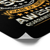 ヴィンテージ1972年50誕生日50歳 ポスター (角)