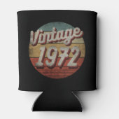 ヴィンテージ1972男性女性誕生日ギフト 缶クーラー (裏面)