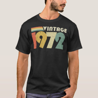 ヴィンテージ1972第50回誕生日ギフト動揺してデザイン Tシャツ