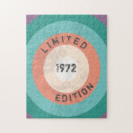 ヴィンテージ1972限定版50誕生日 ジグソーパズル (縦)