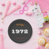 ヴィンテージ1972限定版53th誕生日ギフト ペーパープレート (パーティー)
