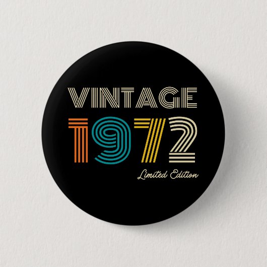 ヴィンテージ1972 缶バッジ (正面)