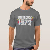 ヴィンテージ1972 50th誕生日ギフト男性50年 tシャツ (正面)