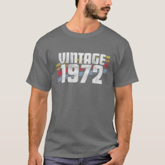 ヴィンテージ1972 50th誕生日ギフト男性50年 tシャツ