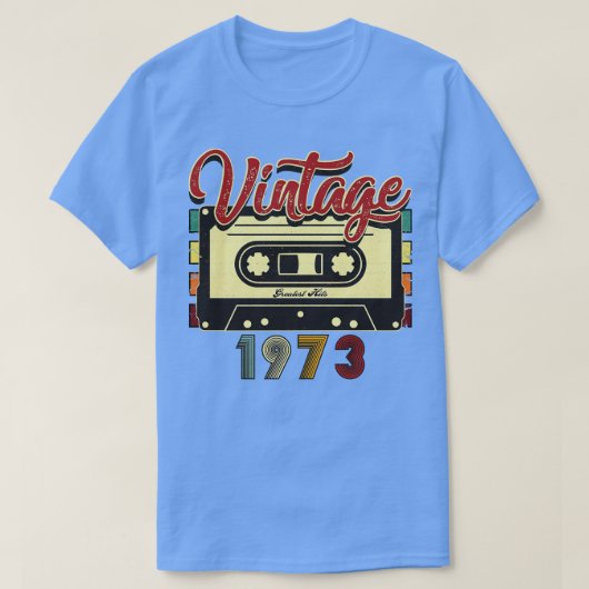 ヴィンテージ1973が素晴らしカセットテープにヒット Tシャツ (デザイン正面)
