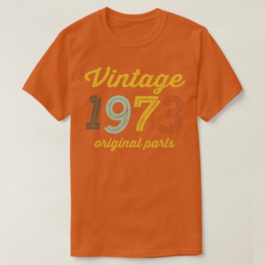 ヴィンテージ1973オリジナル部品 Tシャツ (デザイン正面)
