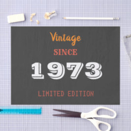 ヴィンテージ1973パッチ – 53誕生日限定版 薄葉紙