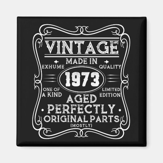 ヴィンテージ1973年のレトロ マグネット (正面)