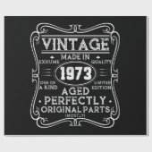 ヴィンテージ1973年のレトロ ラッピングペーパー (フラット)