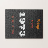 ヴィンテージ1973年限定版50誕生日 ジグソーパズル (横)