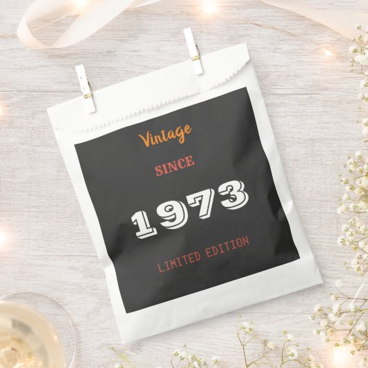 ヴィンテージ1973年限定版50誕生日 フェイバーバッグ (クリップ留めされた状態)