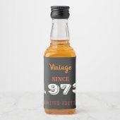 ヴィンテージ1973年限定酒ボトルラベル リキュールボトルラベル (正面)