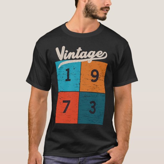 ヴィンテージ1973年50歳50誕生日 Tシャツ (正面)
