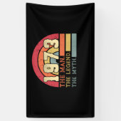 ヴィンテージ1973誕生日 横断幕 (縦)