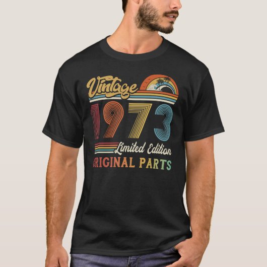 ヴィンテージ1973限定版オリジナル部品 Tシャツ (正面)