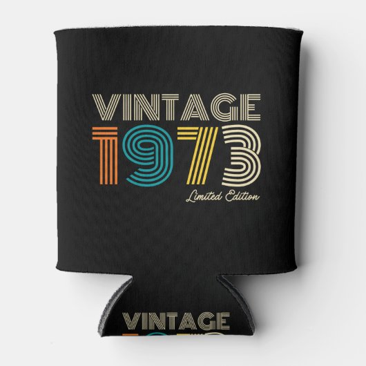 ヴィンテージ1973限定版50誕生日 缶クーラー (正面)