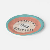 ヴィンテージ1973限定版53rd誕生日 ペーパープレート (アングル)