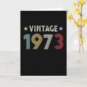 ヴィンテージ1973 50誕生日ギフト50歳 カード (黄色い花)