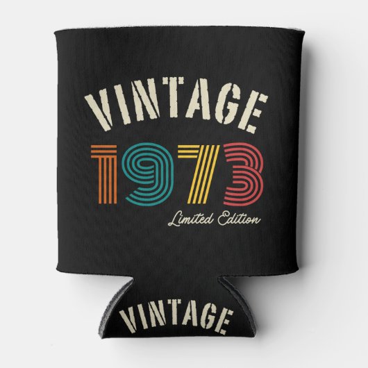 ヴィンテージ1973 51番目の誕生日 缶クーラー (正面)