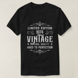 ヴィンテージ1974オリジナルパーツ50番目の誕生日ギフト Tシャツ